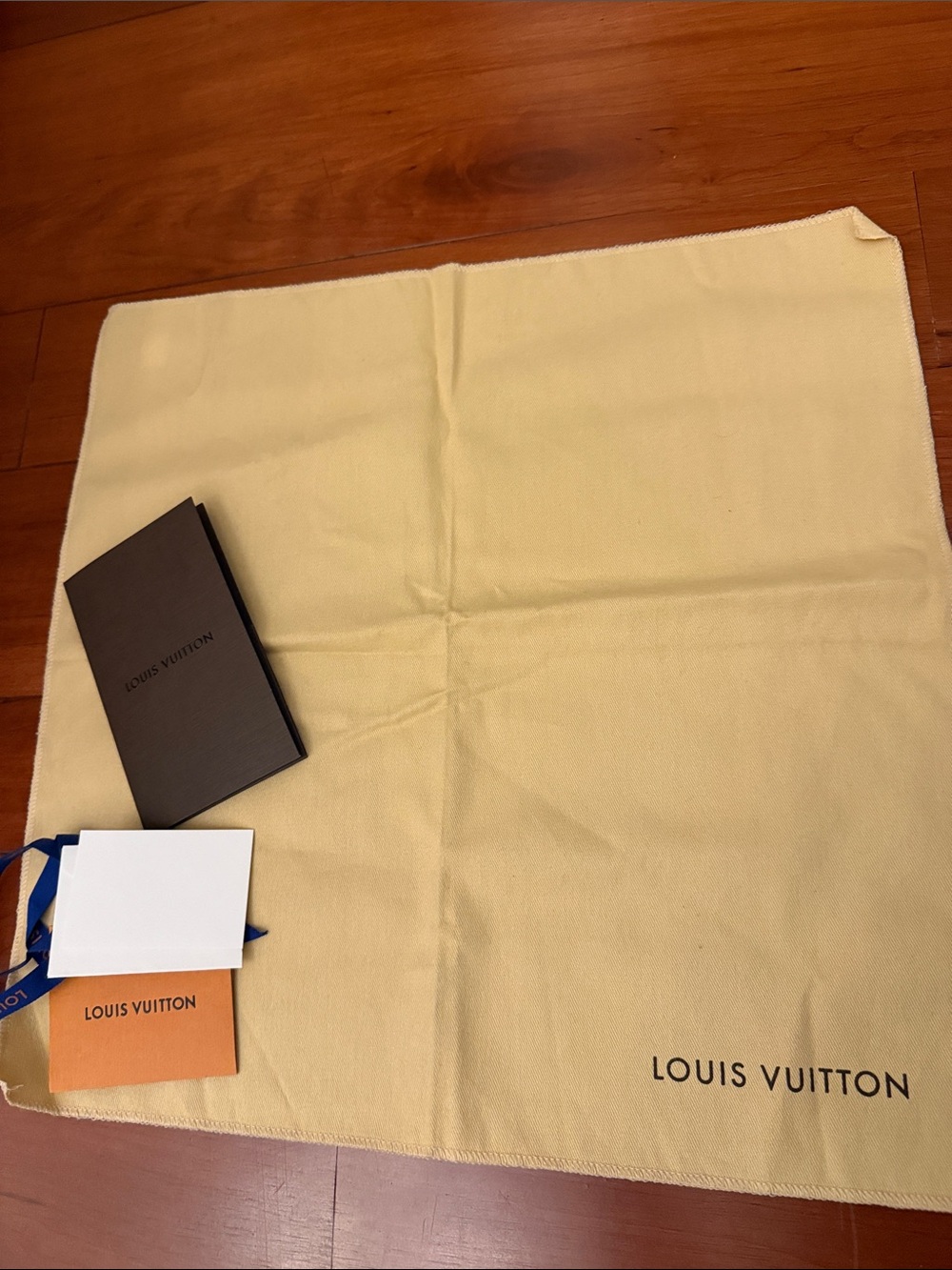 Louis Vuitton Pale Yellow Storage Cloth with Logo